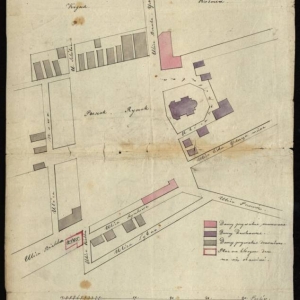 pokaż obrazek - Plan rynku Kodnia z 1840 r.